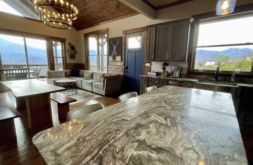 Chalet Village North Ski Chalet | NEW, Contemporary Chalet With Stunning VIEWS! HUGE Decks, Game Room, Fire Pit