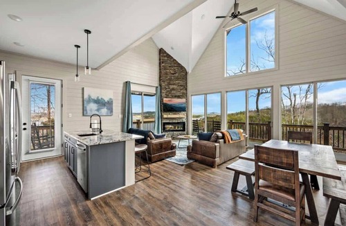 Sevierville Cabin | NEW Lake View Indoor Pool Sleeps 14 Hot Tub