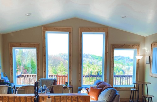 West Jefferson House | NEW! Mountain House on Retired Christmas Tree Farm