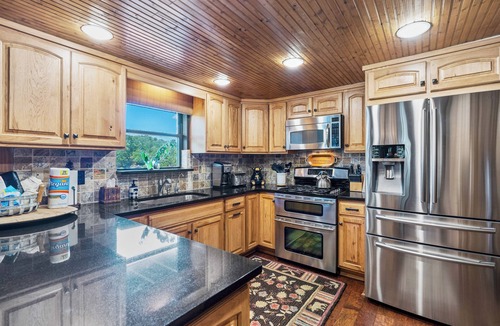 Lake Lure House | Papas Haus on Lake Lure - 3BR 3BA Lakefront, Decks Galore - Fire Pit