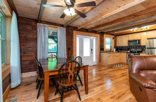 Stanton Cabin | Pilot Point- Hot Tub, Pet Friendly, Firepit, Covered Deck