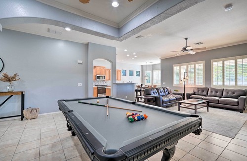 Rovey Farm Estates House | Play Pool, Grill Out! Group-Friendly Glendale Home