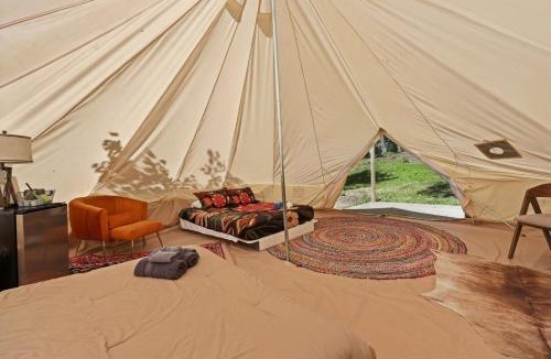 Stanton Other | Premium Glamping Tent with HotTub, FirePit & AC at Red River Gorge with Wooded Views & Bath House