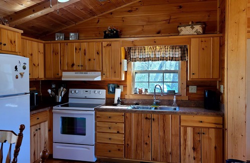 Cranberry Falls Cabin | Private Log Cabin 2 miles from Blue Ridge Parkway