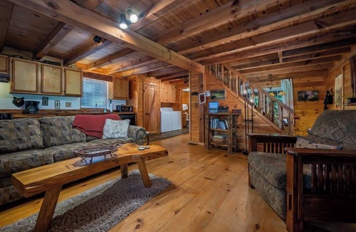 Lake Lure Cabin | Private log home beach/lakes/river/Canoe/pet