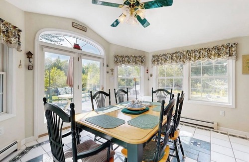 Center Ossipee House | Private spacious mountain view w/beach rights, hot tub, spacious deck & firepit