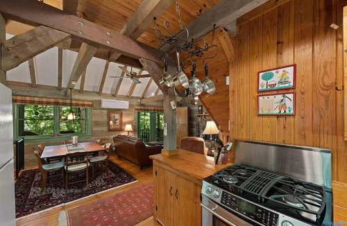 Mentone Cabin | Red Bird Roost - Cozy log cabin on the Brow steps to downtown and Brow Park
