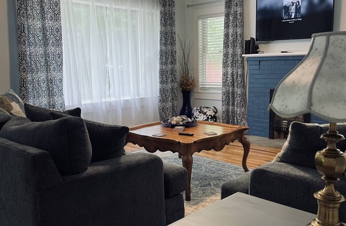 Bakersville House | Renovated and updated farmhouse with large outdoor deck!