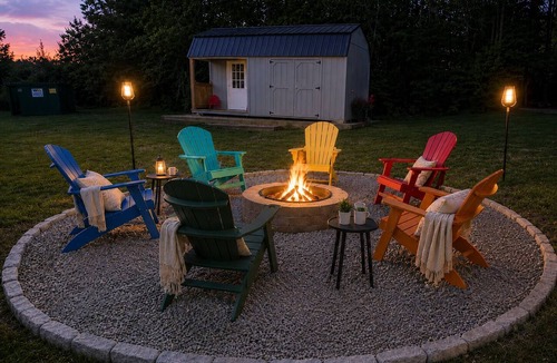 Bartlett Cottage | Riverside Cottage Fireplace Mountain Views