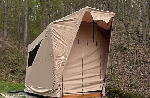 Hitchins RV Rental | Safari Tent Glamping in Kentucky with AC and Access to Biking Trails