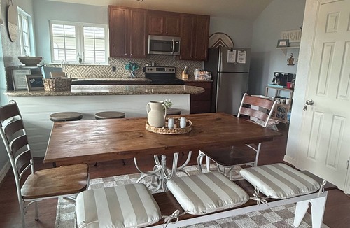 Port Bolivar House | Sandy Blue Heaven– Beach Getaway with Huge Deck great for families! Pet friendly