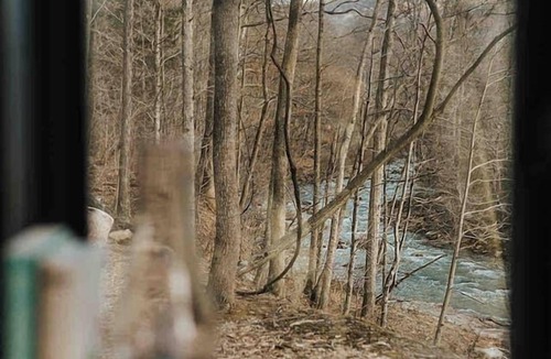 Elk Garden Cabin | Secluded Off-Grid A-Frame Cabin with Creek Access near Abrams Creek, West Virginia