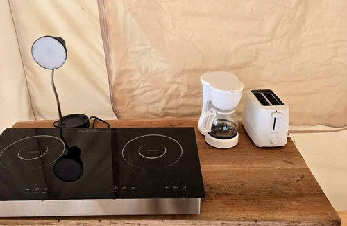 Lenoir RV Rental | Secluded Off-Grid Glamping Tent on 180 Acres near Ponds & Forest Trails, Lenoir, NC