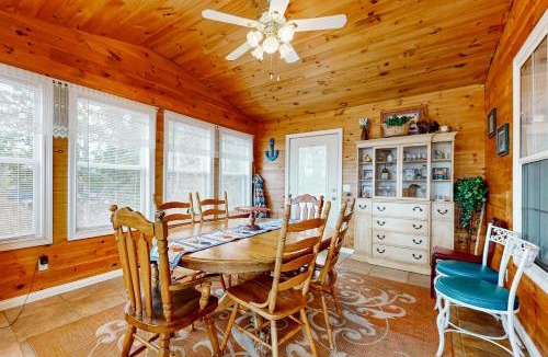 Dandridge House | Serene Lakefront Home Dock Game room Fire Pit