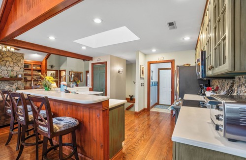 Lake Lure House | Serenity Lodge on Lake Lure - Lakefront, Outdoor Fireplace, Sleeps 10, Kayaks