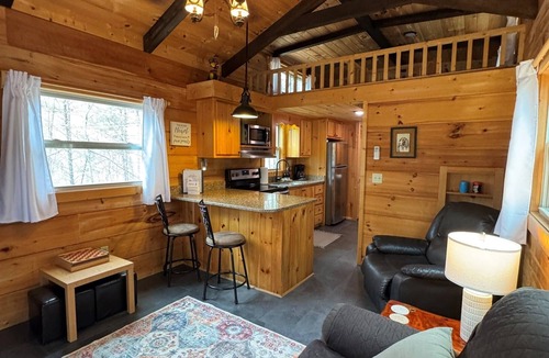 Mill Spring Cabin | Serenity Ridge Cabin D: Hideaway + Hot Tub