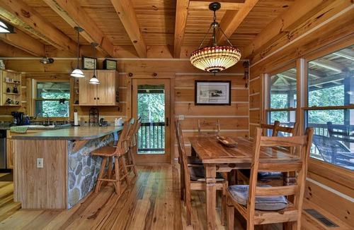 Old Fort Cabin | Stunning Mountain Cabin with Hot Tub and Game Room Near Asheville in Old Fort, NC