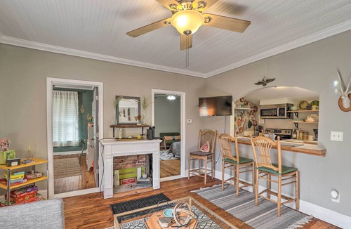 Woodfin House | Stylish Woodfin Home w/Backyard & Fire Pit