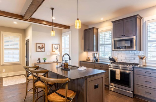 Lenoir House | The Lookout at Blue Ridge Mountain Club-amenities, seasonal pool, hot tub, outdoor gas fireplace