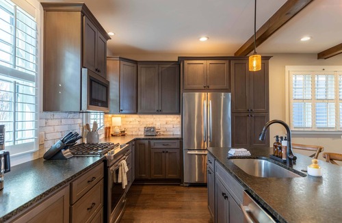 Lenoir House | The Lookout at Blue Ridge Mountain Club-amenities, seasonal pool, hot tub, outdoor gas fireplace