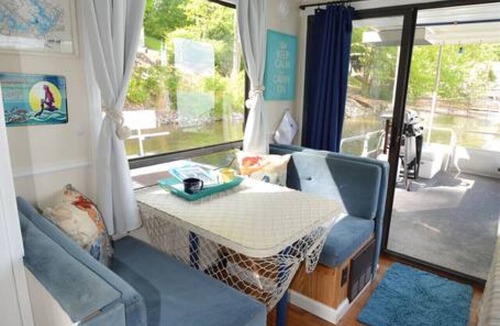 Nebo Boat Rental | The Narai - A Mermaid Houseboat on Lake James, NC