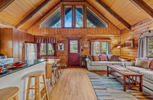 Berkeley Springs House | The Outlook - fireplace, view, pets, wifi, fire pit, foosball, deck