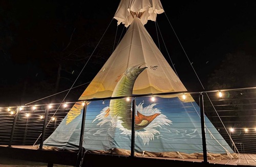 Farmers Resort | The Reel Deal Teepee at The Edge—Unique Riverfront Glamping in Salt Lick, KY