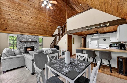 The Woods Cabin | Woodland Cabin Escape w/ Fire Pit & Resort Access Retreat in Hedgesville, West Virginia