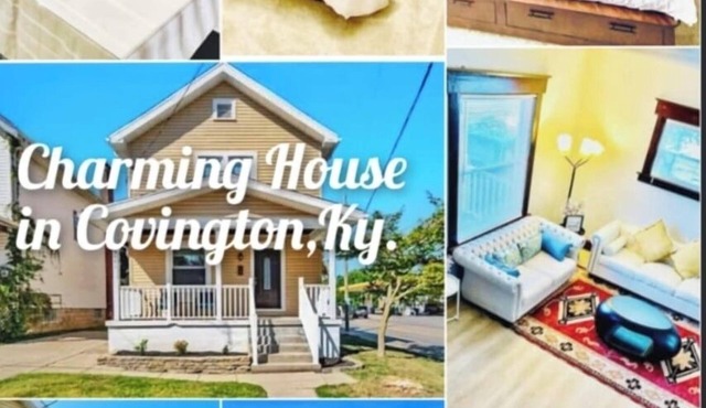 3-bedroom house in charming Covington with AC, Heat,WiFi. with free parking