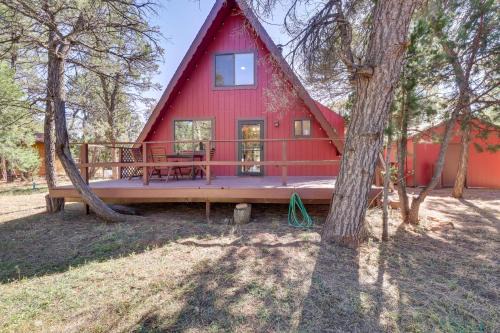 Decks + Fire Pit: Rustic-Modern Overgaard Cabin!
