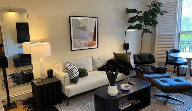 Elegant Mid-Century Modern Condo — Fully Furnished Luxury in the Heart of Boston