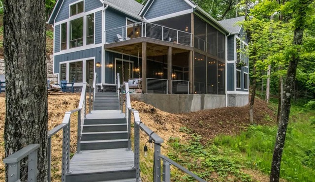 Epic 5BR w Double Living Areas On Lake Lure