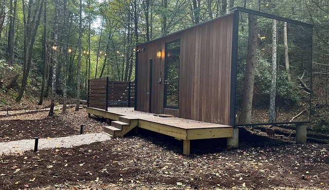 “Glass House” #2 - Modern Mirror Home w/Hot-tub