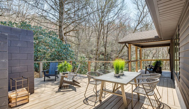 Modern Pisgah Forest Cabin on 60 Wooded Acres!