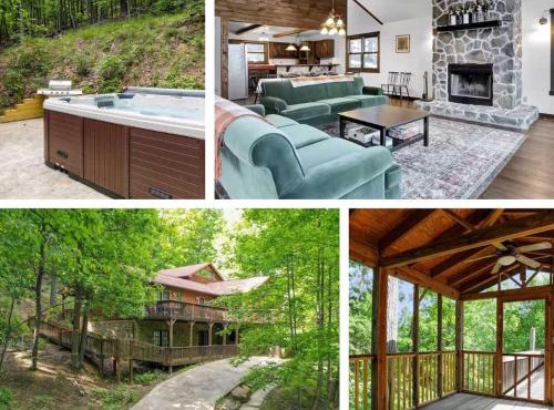 Mountain lodge w hot tub & game room