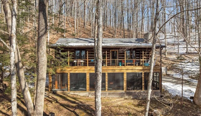 Mountain Log Cabin w/Sauna & Gym | Sleeps 12 | Ski & Hike