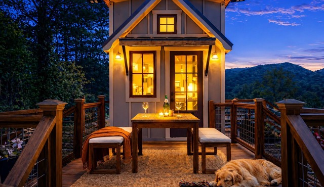 Original Timbercraft Denali Tiny Home Mtn Views Dog Yard Lake Glenville