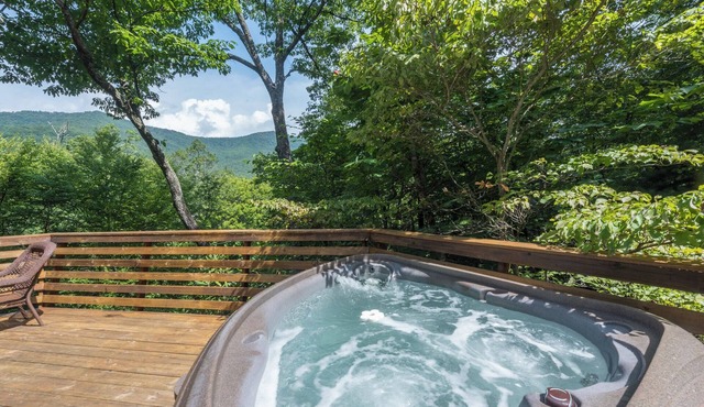 Tree Top Too | Montreat Home with Grill, Hot Tub & Partial Mountain Views!