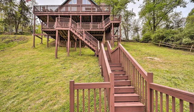 Watauga Lake House with Private Dock, pet friendly