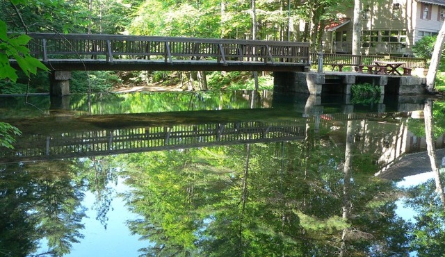 WATERFRONT, CENTRAL A/C, LUXURY, WATERFALL, WALK TO N. CONWAY