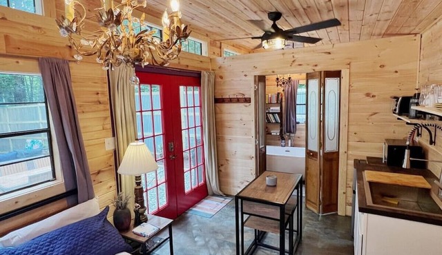 Dogs-Fire-SteamSauna-Kayaks-Water-Soaking Tub