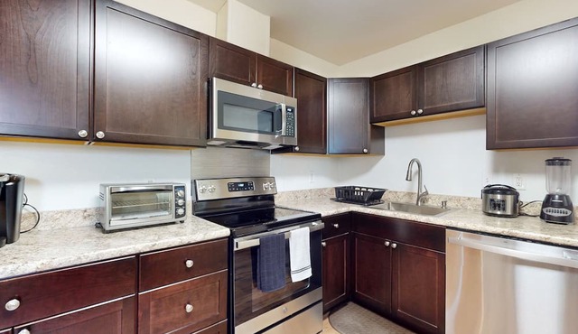 Historic apartment full of natural light, new renovations, full kitchen, & W/D